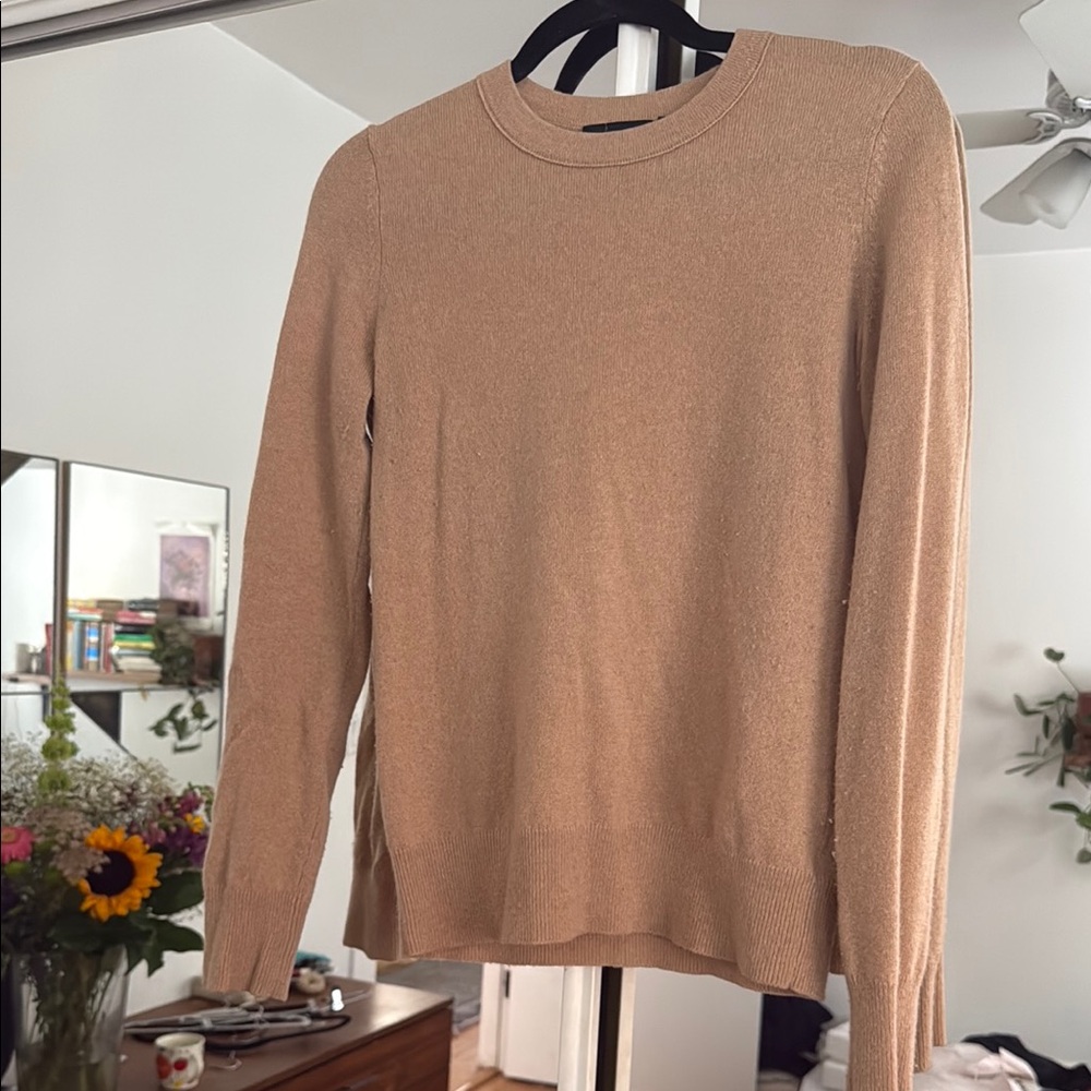 Theory Women’s Beige Crewneck Sweater